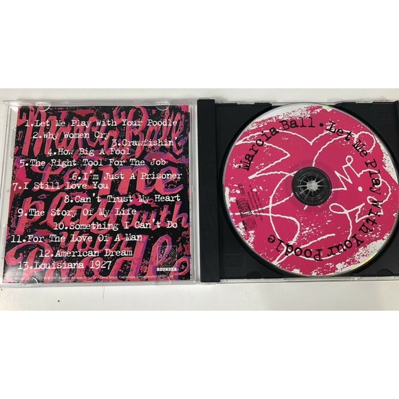 Let Me Play with Your Poodle Marcia Ball CD 1997 Rounder Select Autograph Signed - Picture 3 of 4